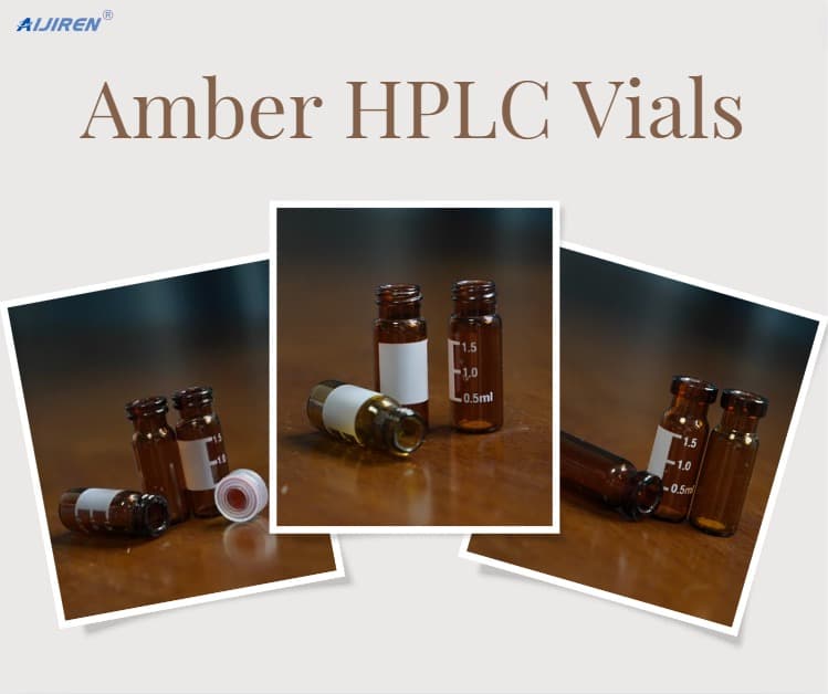 Brosilicate Glass Amber HPLC Vials for GC and HPLC