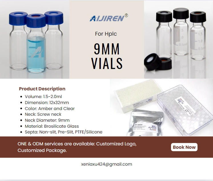 1.5-2ml 9mm Clear Hplc vials Supplier