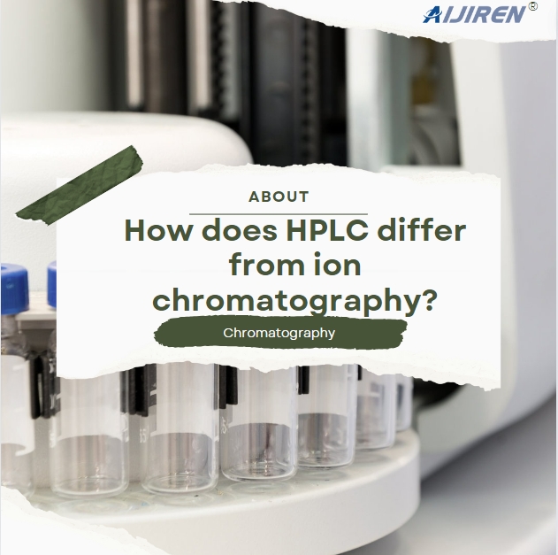 How does HPLC differ from ion chromatography?