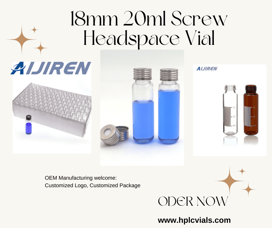 18mm 20ml Screw Headspace Vial for Lab