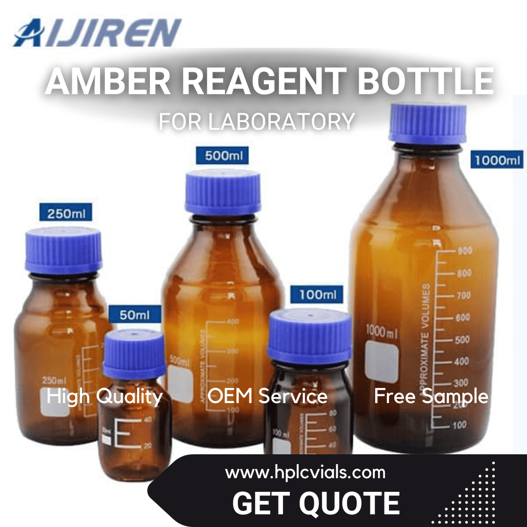 Top Amber Reagent Bottle for Laboratory