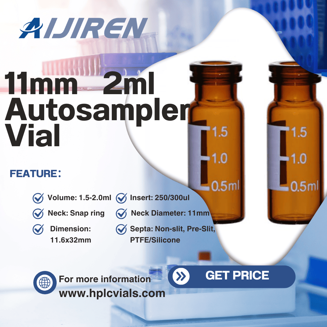 11mm 2ml Autosampler Vial for Snap Ring for Lab