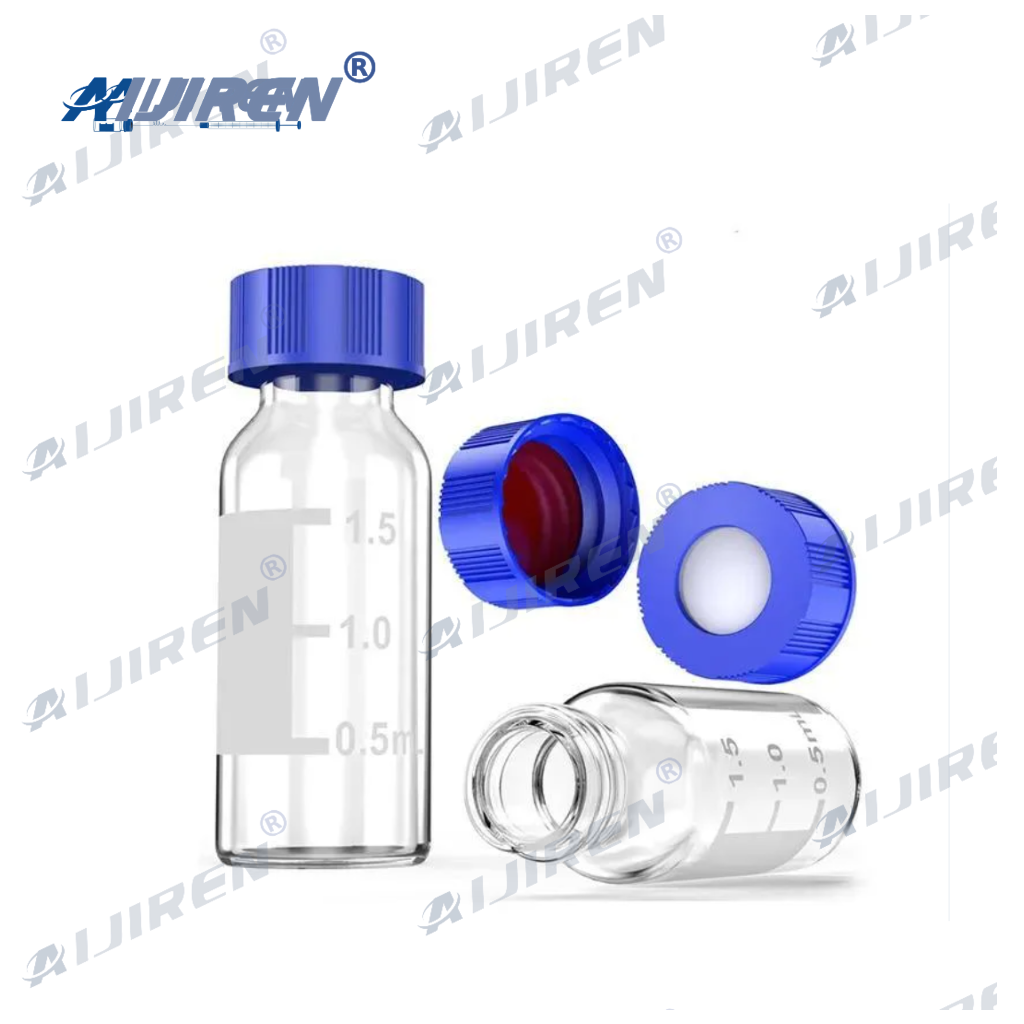 9mm 2ml Glass HPLC Vial and Cap with Septa