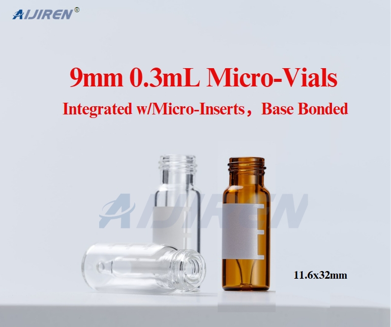 9mm 0.3mL Micro-Vials, Integrated w/Micro-Inserts, Base Bonded