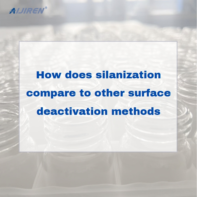 How does silanization compare to other surface deactivation methods