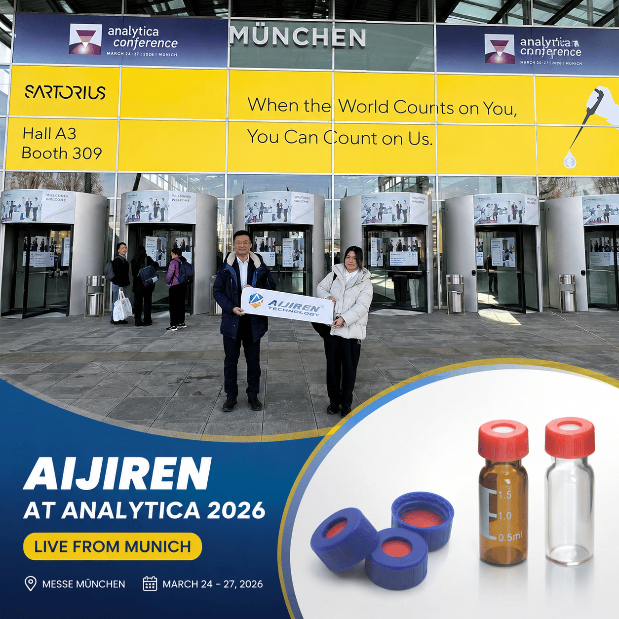 Aijiren Team Live at Analytica 2026 Munich