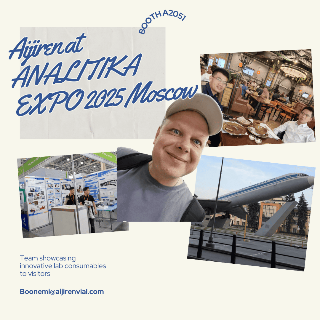 Aijiren Booth A2051: Team showcasing innovative lab consumables to visitors